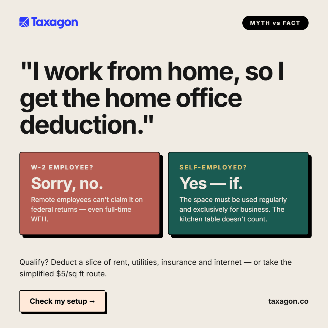 Home office deduction myth, busted